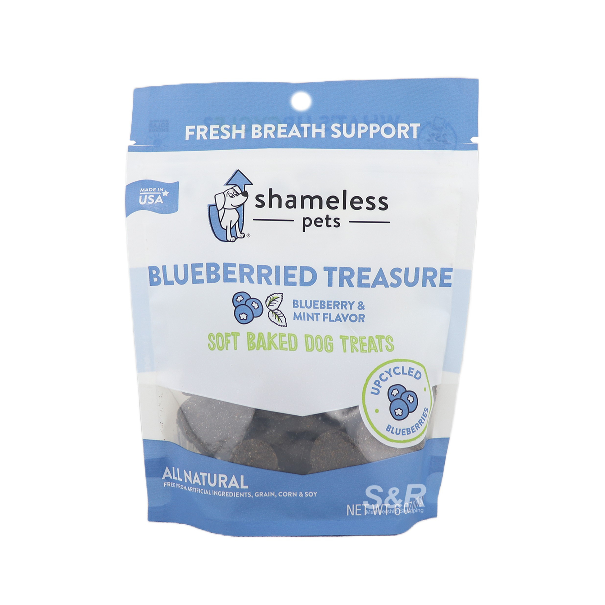 Shameless Pets Blueberried Treasure Soft Baked Dog Treats 170g Shameless Pets Blueberried Treasure Soft Baked Dog Treats 170g